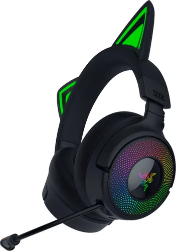 Słuchawki RAZER Kraken Kitty V3 Pro Czarno-zielony