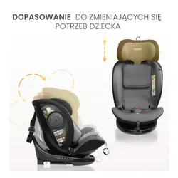 Автокресло Caretero Mokki I-Size, 40-150 cm, 0-36 kg, черно-розовый