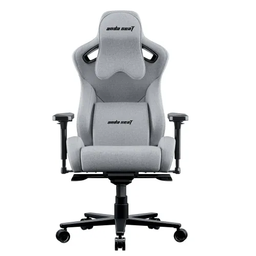 Fotel Anda Seat Kaiser 2 Pro XL Gamingowy do 200kg Tkanina Lniana Szary