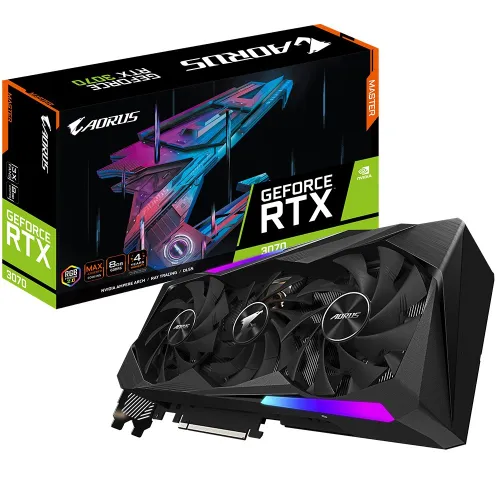 Karta graficzna GeForce RTX 3070 AORUS MASTER 8GB GDDR6 256bit LHR 3DP/3HDMI