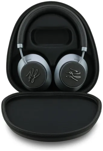 Słuchawki nauszne KARL LAGERFELD Grained Initials Bluetooth ANC Czarny