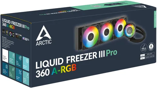 Chłodzenie wodne ARCTIC Liquid Freezer III Pro 360 ARGB Czarny