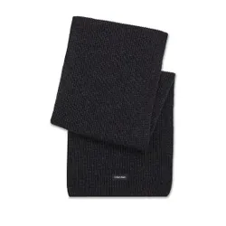 Calvin Klein Tati lână tricot eșarfă K50k510995 gri închis BAX