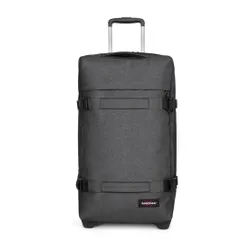 Tekerlekli çanta bavul Eastpak Transit L - Black denim