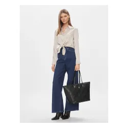 Tommy Hilfiger Th Refined Tote Mono Handbag AW0AW15726 Черный