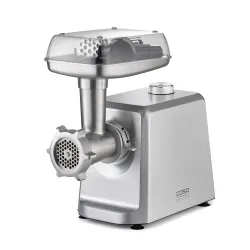 Maszynka do mięsa Caso Germany FW2500 2500W 3 sitka Nasadka do formowania ciastek Srebrny