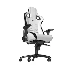 Fotel Noblechairs EPIC White Black Gamingowy do 120kg Skóra ECO Biało-czarny