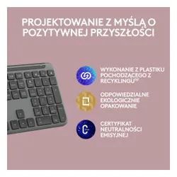 Klawiatura membranowa Logitech Signature Slim K950 Grafitowy