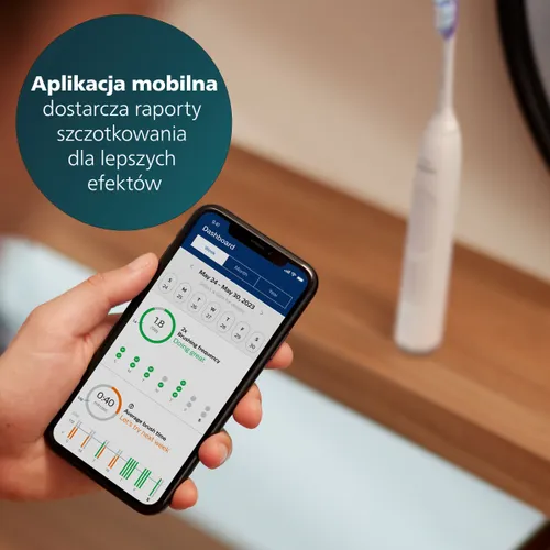 Szczoteczka soniczna PHILIPS Sonicare 7100 HX7420/01 Biały