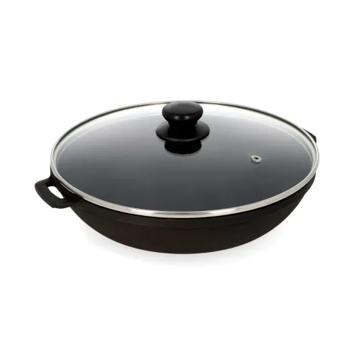 Patelnia żeliwna z pokrywką MAYSTERNYA IRON 28 cm