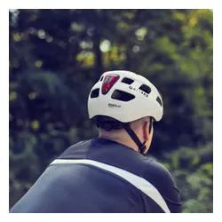 Kask rowerowy ATTABO Bonkers z lampką LED biały