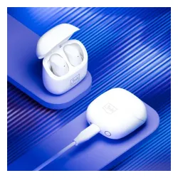 Słuchawki bezprzewodowe 3mk BlitzBuds Dokanałowe Bluetooth 6.0 Biały