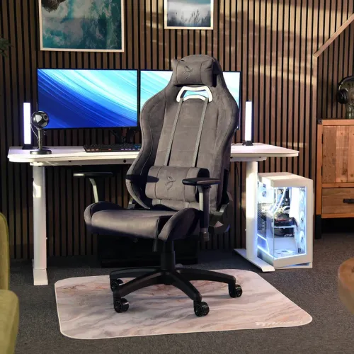 Fotel Arozzi Torretta Supersoft Pure Black Gamingowy do 120kg Tkanina Czarny