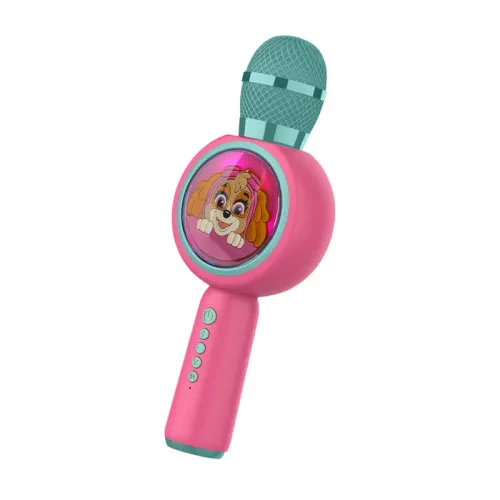 Mikrofon z głośnikiem Bluetooth OTL Technologies PAW Patrol Skye PopSing LED Light Up Wireless Karaoke 5W Różowy