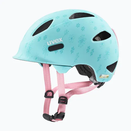Kask rowerowy dziecięcy UVEX Oyo Style Jr flowers cyan matt