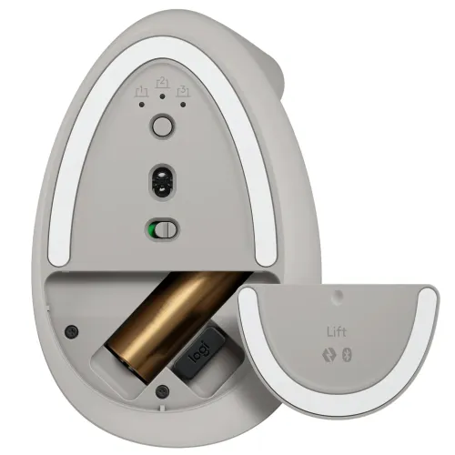 Myszka Logitech Lift Dla praworęcznych Piaskowy