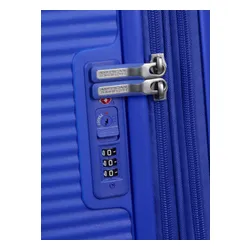 Walizka średnia Soundbox American Tourister - cobalt blue