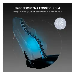 Fotel Anda Seat Luna L Orange Fabric Gamingowy do 100kg Tkanina Pomarańczowy