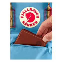 Fjallraven Kanken Gökkuşağı Mini-Öküz Kırmızı Sırt Çantası / gökkuşağı deseni