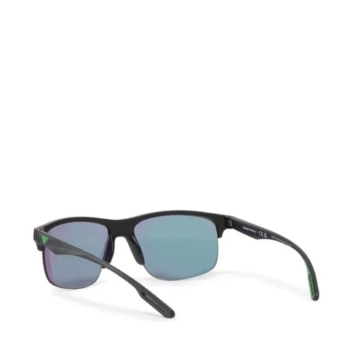 Солнцезащитные очки Emporio Armani 0ea4188u 50013r Matte Black / Grey Mirror Green - размер (EU) 62