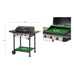 Grill gazowy YATO YG-20009 9 KW 60 x 42 cm