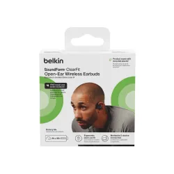 Słuchawki bezprzewodowe Belkin Soundform ClearFit Douszne Bluetooth 5.3 Czarny