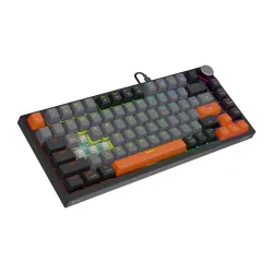 Klawiatura magnetyczna Savio ASTRAL Outemu White Jade 3 kolory keycapów Czarny