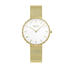 Obaku Folder V252LXGİMG Gold / White Saati