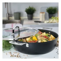 SPRING Meridian Intense Pro 28 cm - patelnia nieprzywierająca z pokrywką