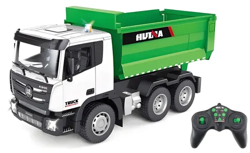 Zdalnie sterowany samochód COIL ciężarowy wywrotka ciężarówka skala 1:18 zielony