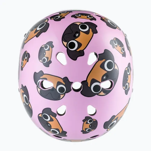 Kask rowerowy dziecięcy Hornit Pug pink/brown