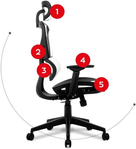 Fotel HUZARO Combat 8.0 Biały