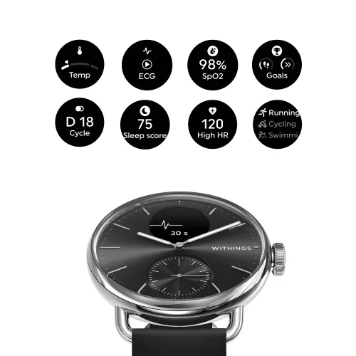 Smartwatch Withings ScanWatch 2 38mm черный