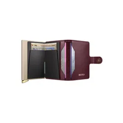 Portfel RFID Secrid Premium Miniwallet Emboss Diamond+ - bordeaux