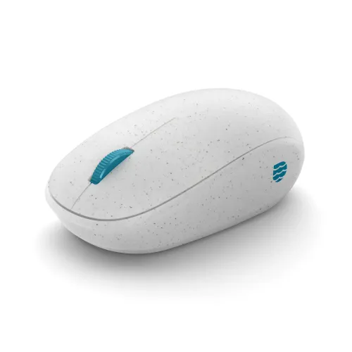 Myszka Microsoft Ocean Plastic Mouse Biało-niebieski