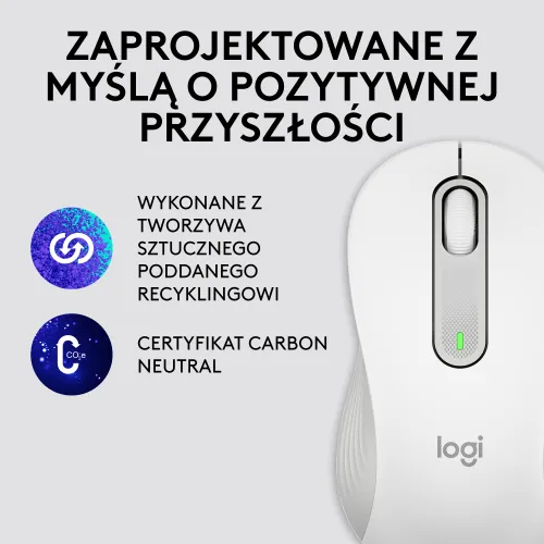 Myszka Logitech Signature M650 L dla leworęcznych - biały