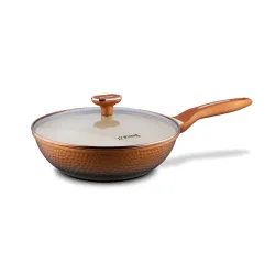 Patelnia WOK na indukcję Starke Pro Texture Copper 28 x 8 cm