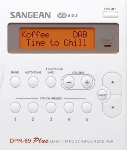 Радиоприемник SANGEAN TRAVELLER 690 DPR-69 FM-радио DAB + Белый