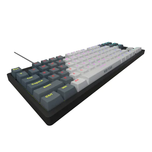 Klawiatura mechaniczna Lorgar Azar 514 TKL RGB Biało-czarny