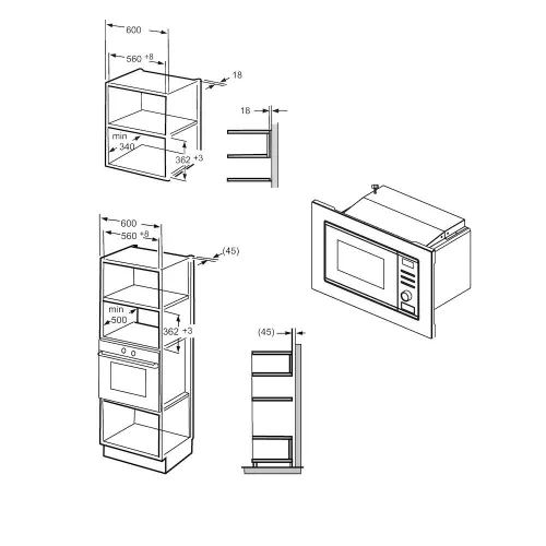 Kuchenka mikrofalowa Candy MICG20GDFB Grill