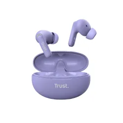 Słuchawki bezprzewodowe Trust Yavi ENC Dokanałowe Bluetooth Fioletowe