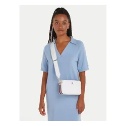 Geanta Tommy Hilfiger Th Essential Sc Camera Corp AW0AW15707 Alb