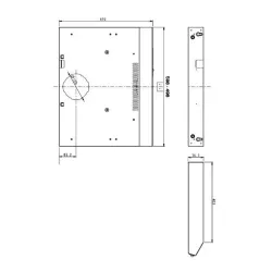 Okap Amica OSC5231B Czarny