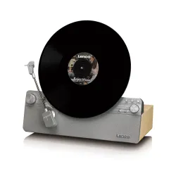 Gramofon Lenco LSA-071SI Automatyczny Napęd paskowy Bluetooth Srebrny