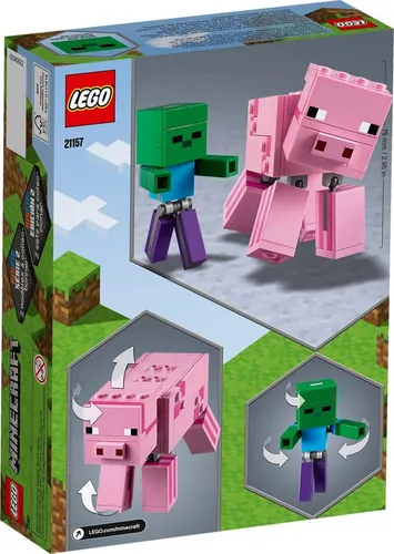 LEGO Minecraft BigFig domuz ve küçük zombi (21157)