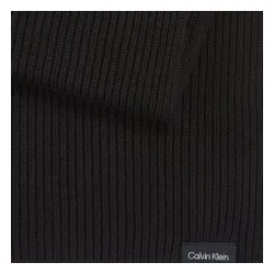 Calvin Klein clasic bumbac coaste tricot eșarfă K50k510996 CK Negru BAX