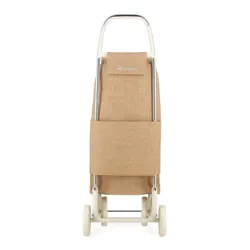 Wózek na zakupy 4-kołowy Rolser I-MAX Yute 4 Wheels - off white