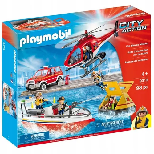 Playmobil 9319 пожарная служба 3в1 спасательная миссия