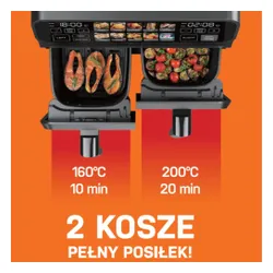Air Fryer Frytkownica beztłuszczowa GÖTZE & JENSEN AF720K Dual
