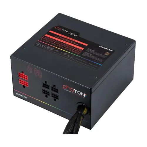 Zasilacz Chieftec Photon CTG-650C-RGB 650W 80+ Czarny